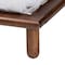 Baxton Studio Alivia Mid-Century Modern Walnut Brown Finished Wood King Size Bed Frame 238-13264-ZORO - alternate 3